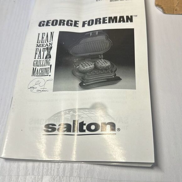 Vintage 2000 George Foreman Grill  GR10 lean mean fat reducing machine - Picture 10 of 10